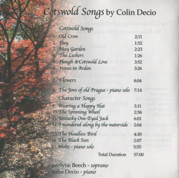 Cotswold Songs CD back cover pic